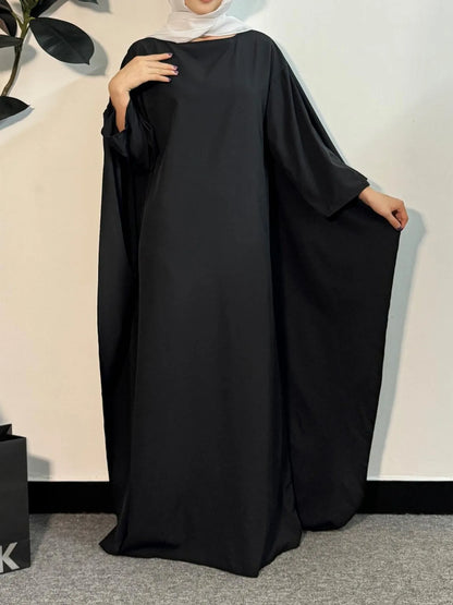 Muslim Dresses Loose Prayer Maxi Dress Muslim Abayas Women Jilbabs Kaftan Casual Solid Robe Islamic Ramadan Dresses.