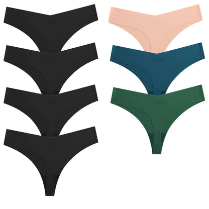 7 Pieces Sexy Lingerie Women's Seamless Panties Silk Female Underwear for Women Elasticity Thongs Secret G-String Fashion Tangas.