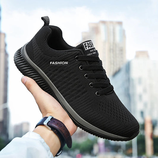 YRZL Sports Shoes for Men Shoes Sneakers Black Shoes Casual Men Knit Sneakers Breathable Athletic Running Walking Gym Shoes.
