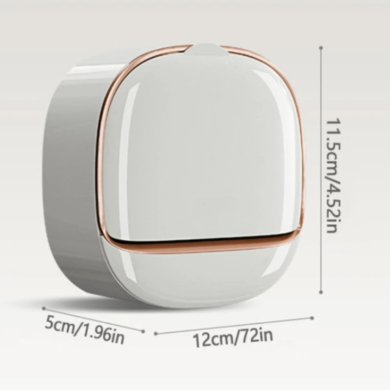 Wandmontierte Seifenkiste für Badezimmer, Seifenschalen mit Deckel