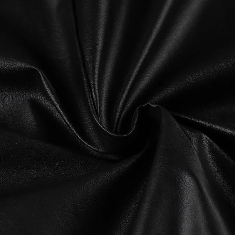 AltGoth Harajuku Streetwear Pu Leder Jacke Mall Gothic Cyber Punk Rollkragen Crop Mäntel Hipster Dark Grunge Rave Outfit Femme