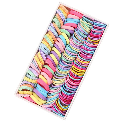 165-300PCS Hair Accessories Set Hairstyle House Play Toy Girl Elastic Hair Bands Butterfly Knot Hair Rope.