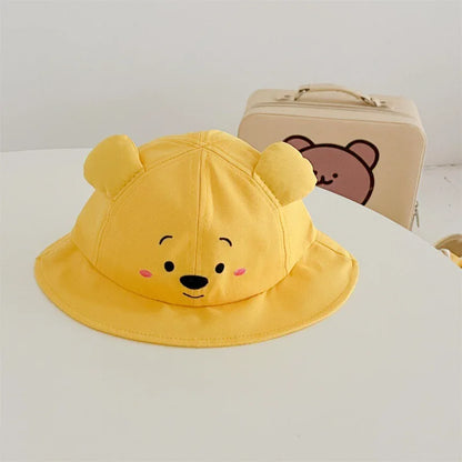 Cartoon gelber Bär gestreifter Body Frühling Herbst weiche Baumwolle Baby kleidung Overall Neugeborene Kleidung K6181-1