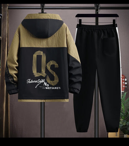 2025 Spring Casual Jackets Sportswear+Pants Men's Sets Korean Style 2 Piece Sets Men Streetwear Fitness Male Tracksuit.