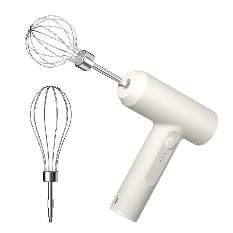 Electric Food Mixer Handheld 3 Gear Cake Cream Mixer Wireless Rechargeable Food Blender Egg Beater Whisk Tool Milk Frother.