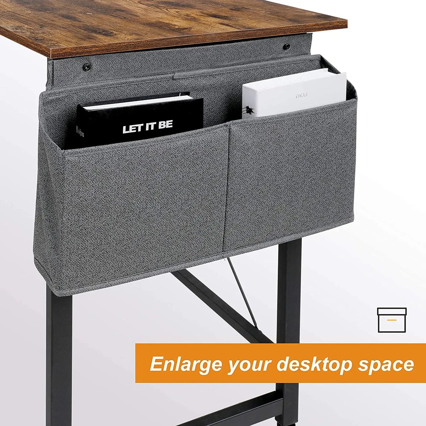 Homfa 66"(176cm) L-förmiger Schreibtisch, Computer-Gaming-Laptop-Schreibtisch, Heimbüro, Eck-Arbeitsplatz, Tisch, Arbeitstisch, 190 cm x 120 cm x 75 cm