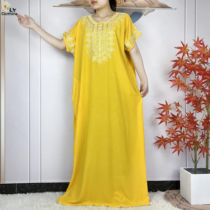 Neue Sommer-Kaftan-Abaya 2023, afrikanische Kleider für Frauen, traditionelle Kleidung, Islam-Gebetskleidung, Türkei, muslimische lose Robe, Ramadan