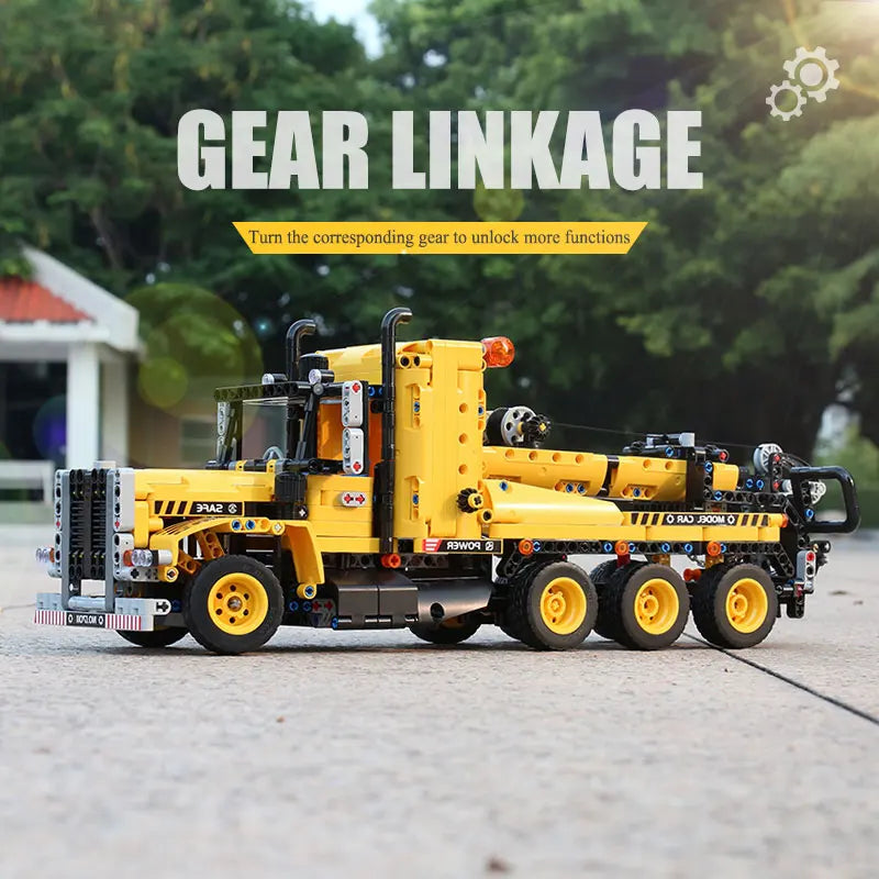 MOULD KING 17011 Technical Car Toys The APP&RC Motorized Tow Truck Model Assembly Building Blocks Bricks Kids Christmas Gifts.