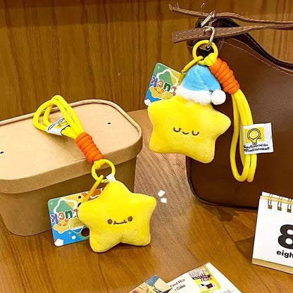 Stern-Schlüsselanhänger für Taschen, Partygeschenke, Geschenke, Cartoon-Stern-Schlüsselanhänger, Zubehör, Weihnachtsdekoration, 2025, Neujahrsgeschenke.