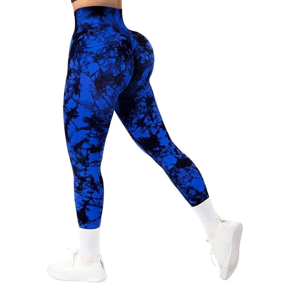 Tie Dye Fitness Legging Frau Push-Up Workout Sport Leggings Frauen Scrunch Butt Weibliche Outfit Gym Nahtlose Legging Hosen.