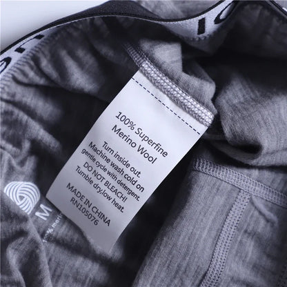 Herren-Boxershorts aus Merinowolle, Herrenunterwäsche, 100 % Merinowolle, Herren-Boxershorts aus Merinowolle, weich, bequem, atmungsaktiv, feuchtigkeitsableitend, USA-Größe