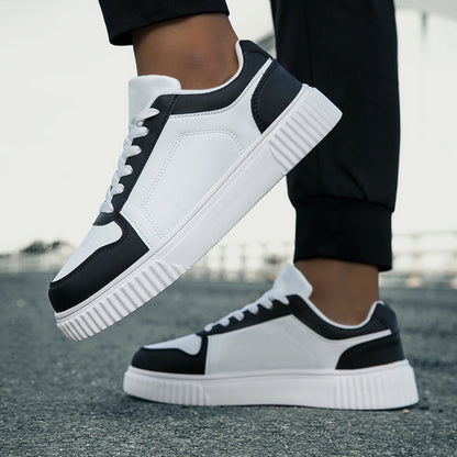 YRZL Womens Sneakers Autumn White Shoes Lightweight Thick Sole Non Slip Skatebaord Shoes Unisex Casual Sports Shoes for Man.