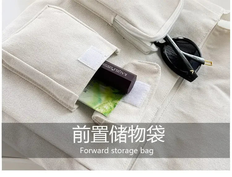 Cute Canvas Bag Wild Student Women Handbags Shoulder Bag Female Japanese Harajuku Diagonal Crossbody Bags for Girl Pouch Bolsas.