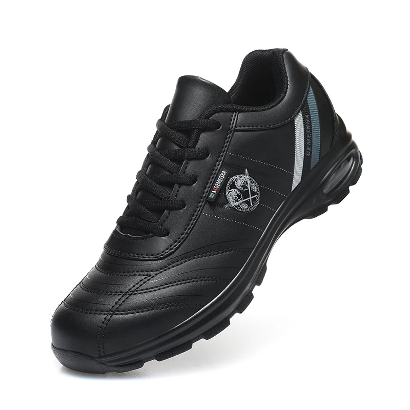 YRZL Mens Running Shoes Casual Outdoors Sneakers Breathable Sports Shoes Lightweight Non Slip Leather Walking Shoes for Men 2025.