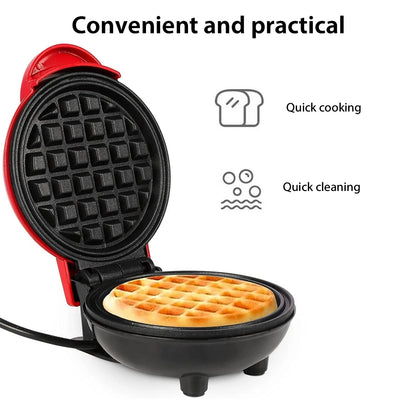 350W Mini Waffle Maker Electric Breakfast Maker Non Stick Pancake Bubble Egg Cake Oven Pan Eggette Machine.