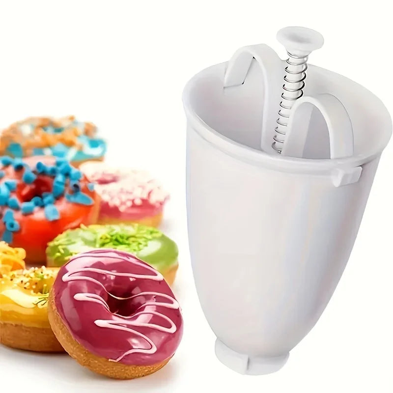 Hot Sale Donut Maker Donut Mould Easy Fast Manual Waffle Dispenser Doughnut Machine Arabic Waffle Plastic Lightweight Deep Fry.