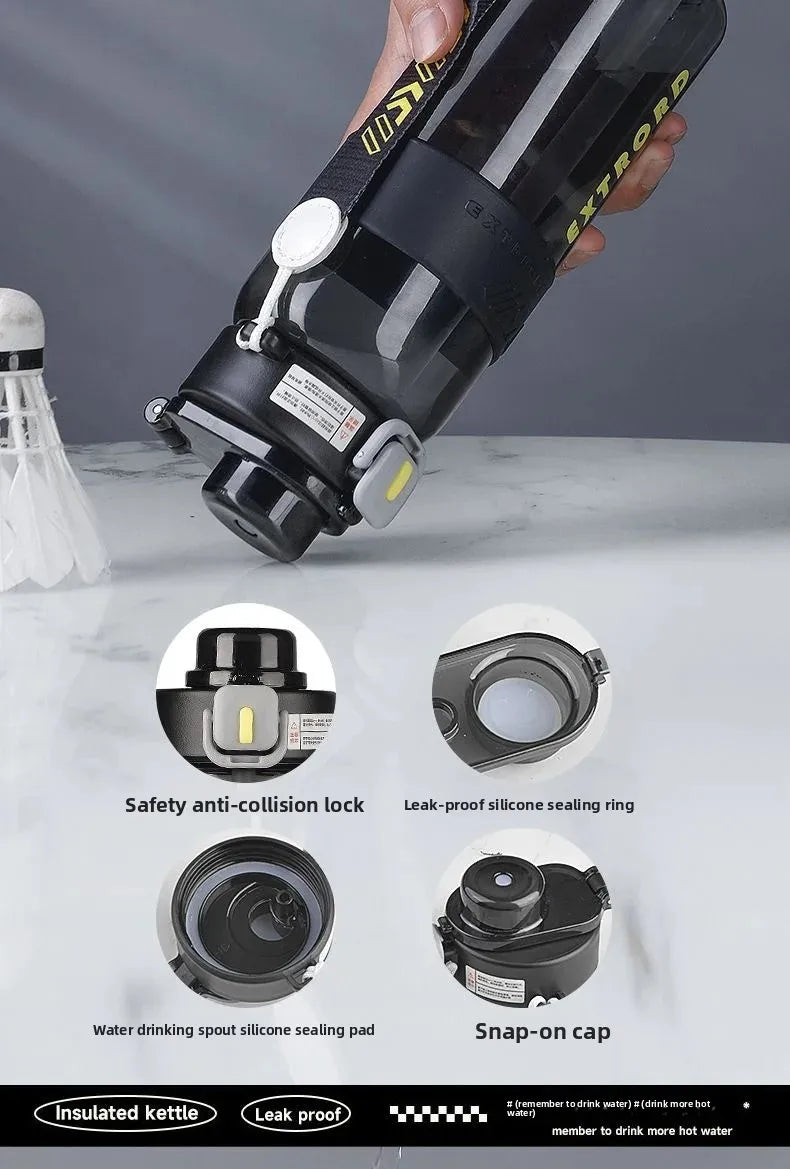 Large Capacity Plastic Straw Cup Simple Design Portable Sports Fitness Water Bottle for Students Outdoor Use Dedicated Personal.