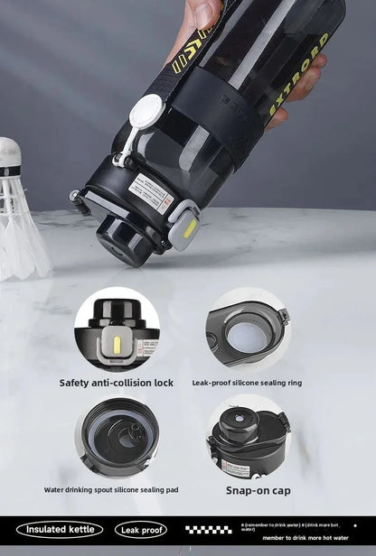 Large Capacity Plastic Straw Cup Simple Design Portable Sports Fitness Water Bottle for Students Outdoor Use Dedicated Personal.