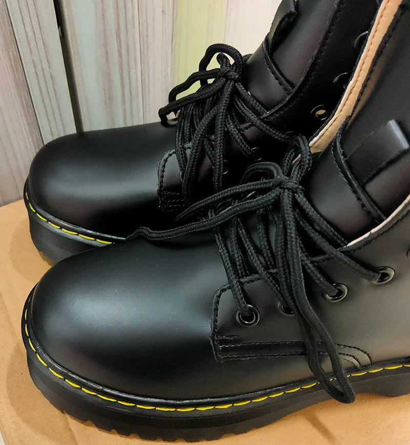 Autumn Winter Fashion Round Toe Lace-up Shoes Womens Boots Zip Ankle Boots For Women High Heels Basics Casual.