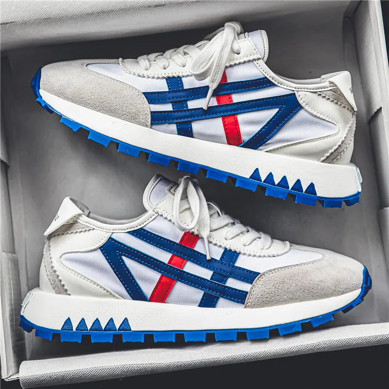 New men's trendy versatile casual sports shoes, men's thick-soled lightweight non-slip breathable trendy shoes кроссовки мужские.