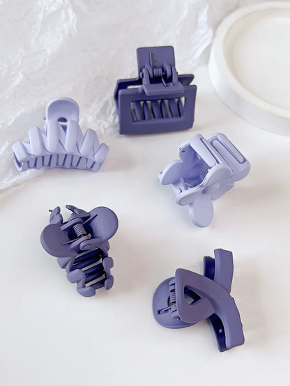 10 Pcs Pink Small Claw Clips Set,Matte Tiny Flower Jaw Clips for Women Girls,5 Style Nonslip for Thin Medium Fine Hair.