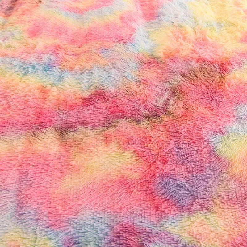 3Pcs Super Shaggy Coral Fleece Warm Cozy Princess Bedding Set Mink Velvet Duvet Cover Set Bed Comforter Cover Blanket Pillowcase.