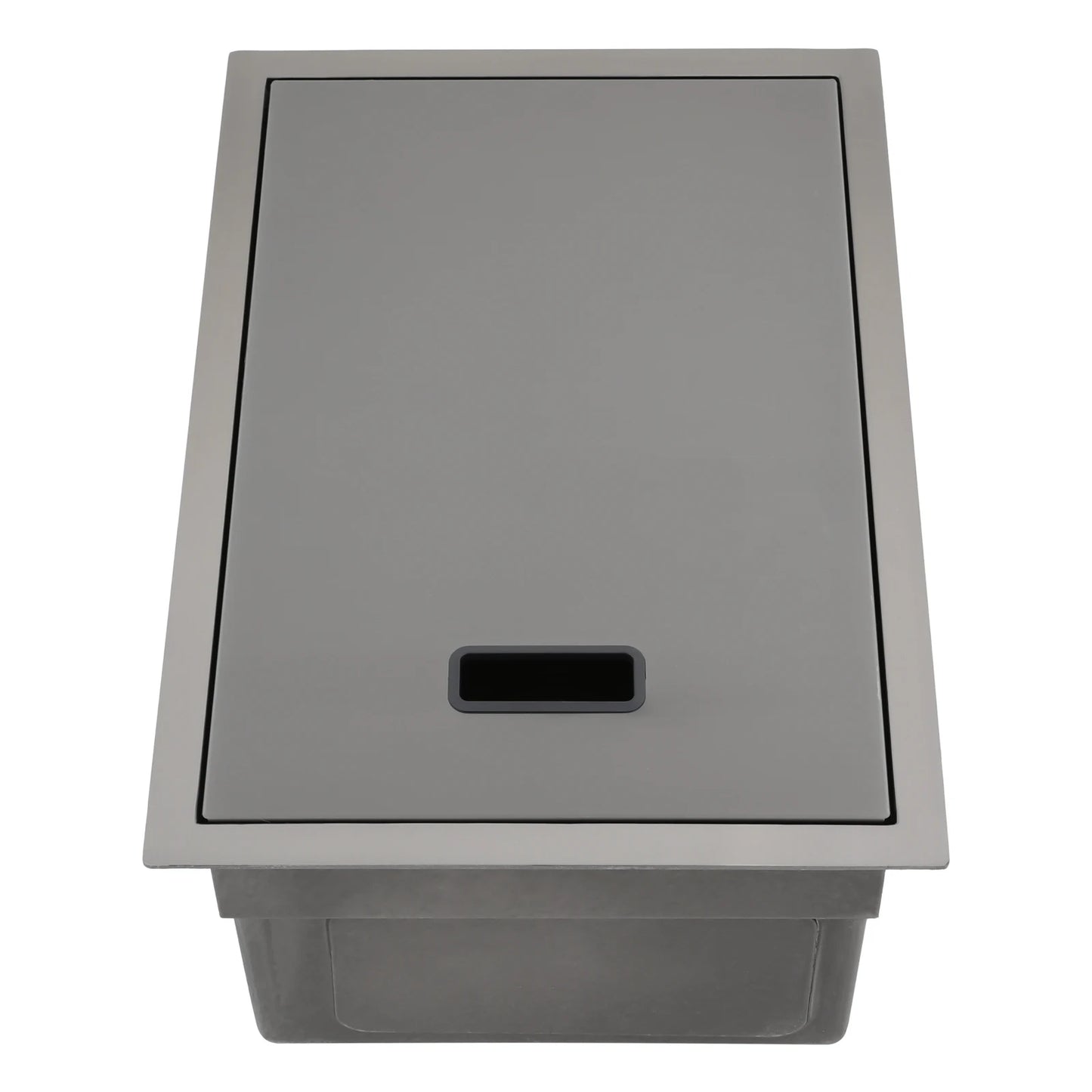 Bymaocar Edelstahlspüle 30 x 45 x 23 cm mit Wasserhahn, eingebettetes Küchenspüle, einschüssel, verdecktes Küchenspüle