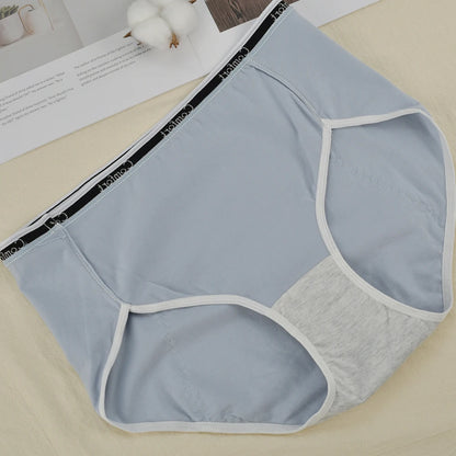 1Pack Women's Period Underwear Mid Waist Anti-Leakage Cotton Panties Comfortable Menstrual Briefs for Teens Ladies Intimates.