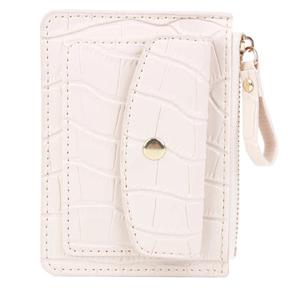 Women Fashion Short Wallet PU Leather Coin Card Holder Solid Color Casual Money Wallet Female Outdoor Bag.