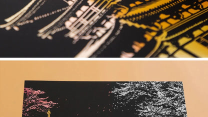 4PCS Scratch Art Paper World Landmarks Animals Painting Toy with Stylus Stress Relief Drawing Kids Adult Gift Glow in Dark Craft.