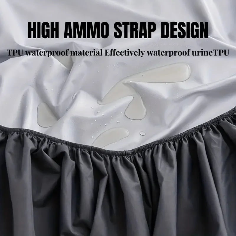 1pc Soft and Breathable Waterproof Fitted Sheet for Bedroom Deep Pocket Mattress Cover for for All Seasons.