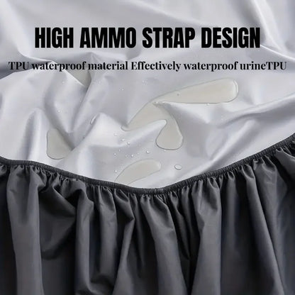 1pc Soft and Breathable Waterproof Fitted Sheet for Bedroom Deep Pocket Mattress Cover for for All Seasons.