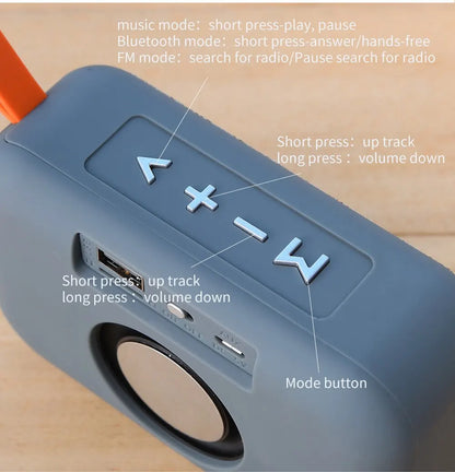 Speaker TG506 Portable Mini Wireless Soundbar Bluetooth 5.0 Outdoor Indoor HIFI Loudspeaker Support TF Card FM Radio Waterproof.