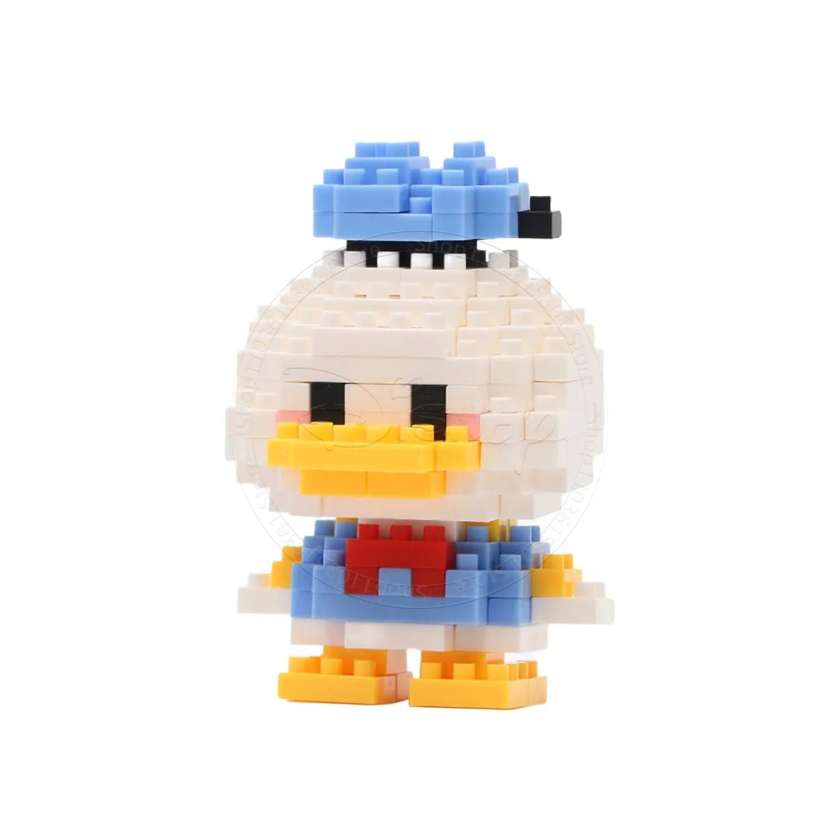 Stitch Disney Princess Elsa LinaBell Building Blocks Mickey Mouse Duck Mini Action Figures Blocks Assemble Toys Brick Kids Gifts