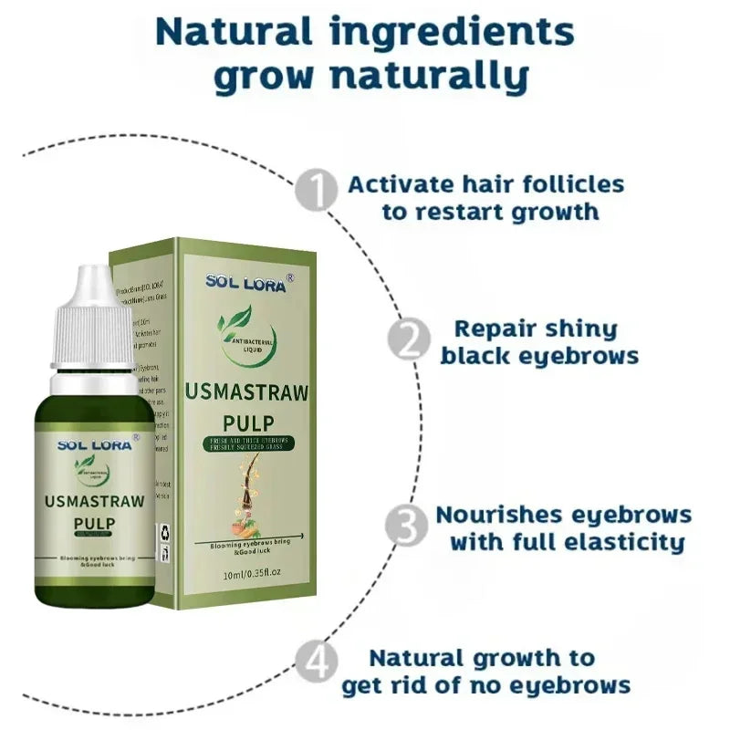 Eyebrow Growth Serum Eyelash Hair Growth Anti Hairs Loss Product Prevent Baldness Fuller Thicker Lengthening Eyebrow Makeup.