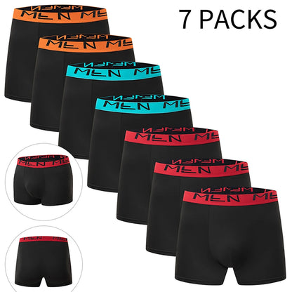4/7-teilige Herren-Shorts, lang, sportlich, lässig, Boyshort, mehrfarbig, Multi-Code, Jugendliche, Eltern-Kind-Shorts, Übergröße, bequeme Unterwäsche