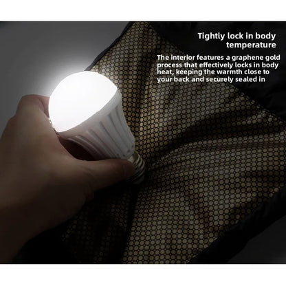 CHUJIE Men's autumn and winter new down jacket pants, men's mountain outdoor work pants, graphene heating thickened warm pants.