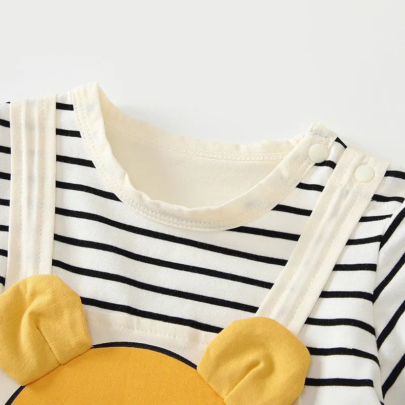 Neugeborene Kleidung Cartoon Winnie the Pooh Bequemer und weicher Sommer Jungen und Mädchen 0-24 Kurzarm Baby Overall.