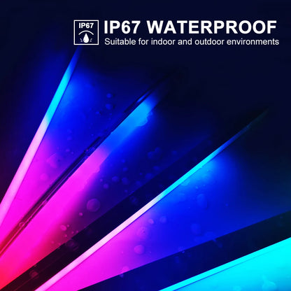 Black Led Neon Silica Gel Tube Diffuser Soft Rope Tube IP67 Waterproof For WS2812B SK6812 WS2811 5050 RGB Flexible Strip Light.