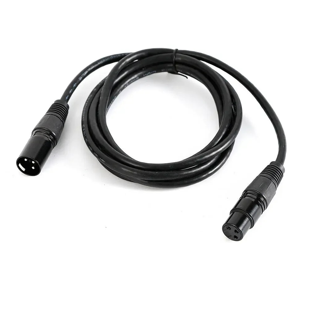 10pcs 2m DMX Cable 3-Pin XLR Wire For Various Stage Light Moving Head Light Preventt Transmission Interferences Of Digital Audio.