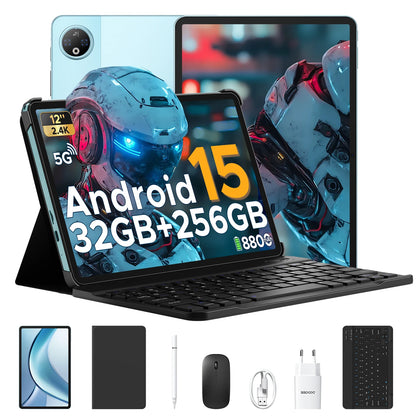 DOOGEE V Pad 2 In 1 5G Tablet 12" Screen Dimensity 7050 Android 15 32GB RAM (8+24) 256GB ROM8800mAh Battery Ultra-thin Smart Pad.