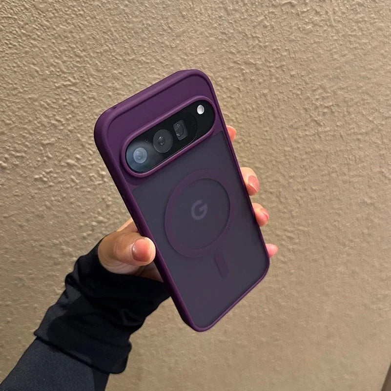 Magsafe Translucent Matte Magnetic Case For Google Pixel 10 ProXL 9 Pro XL 10Pro 10 9A Wireless Charging Candy Color Slim Cover.