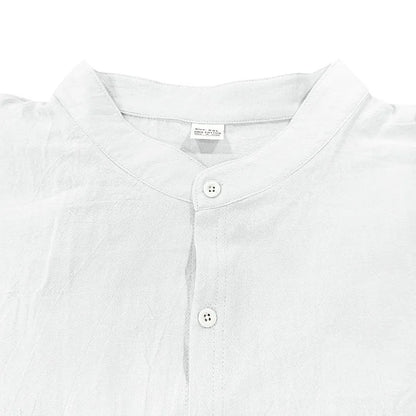 Long Sleeve Shirt Sets Mens Casual Linen 2Pcs Suit Lightweight Long Sleeve Shirt Loose Drawstring Trousers Casual Streetwear Set.