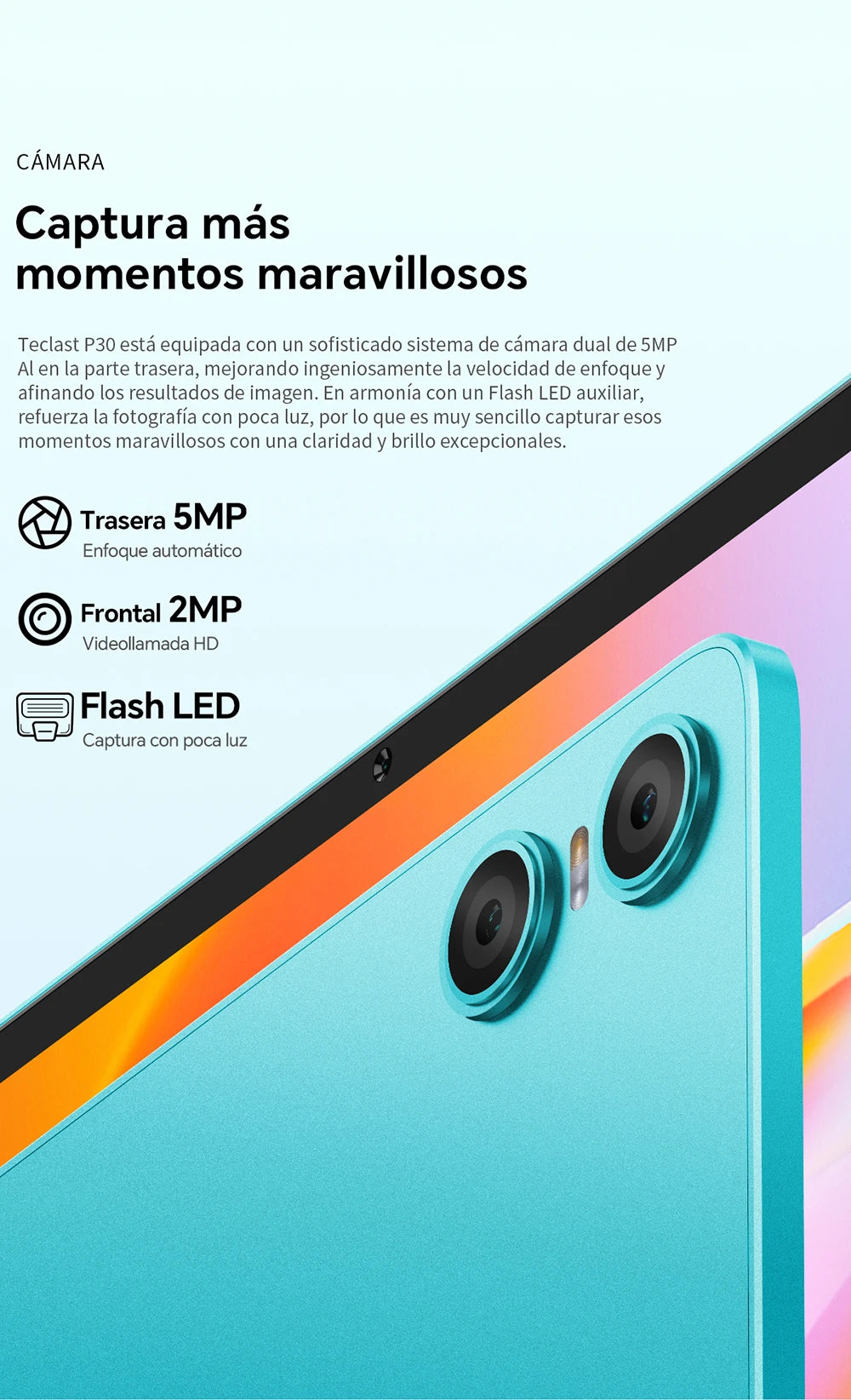 Teclast P30 Android 14 Tablet with 10.1" IPS Display, Max 12GB RAM, 128GB ROM, UNISOC T606 Octa-Core, Type-C, 3.5mm Jack, Widevine L1.