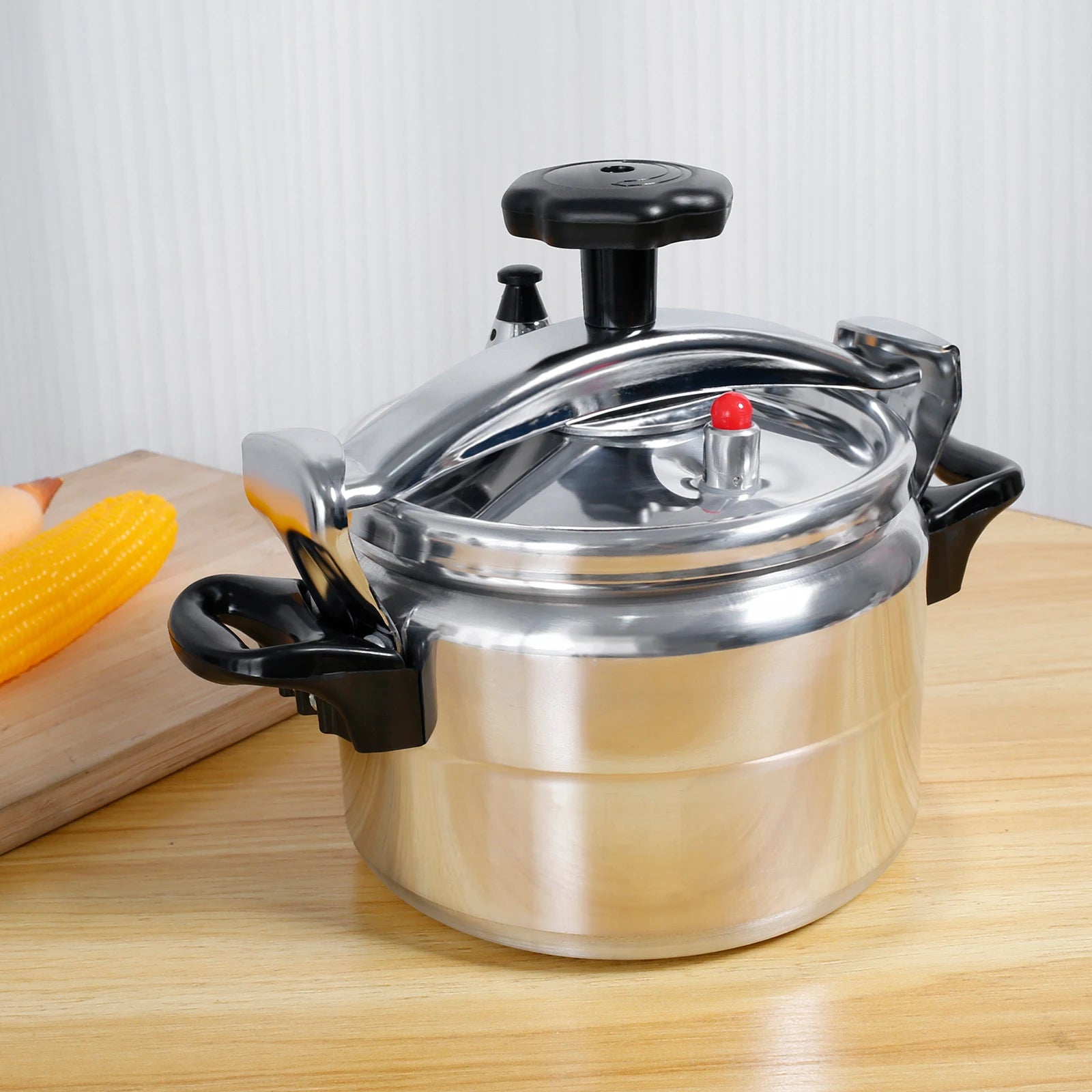 3-liter pressure cooker Aluminum alloy material with safety valve Anti scald handle for safe cooking Kitchen cookware accessory.