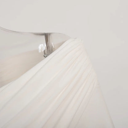 Chic Sexy Criss-cross Pleated Slash Neck Slim Fit Solid Color Basic 2024 Sexy Hot Female Long-sleeves High Waisted Bodysuit Tops