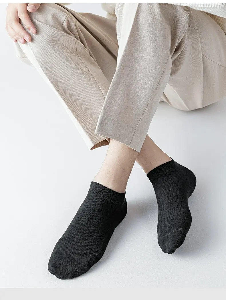 10 Pairs Men's Breathable Mesh Summer Short Socks, Sports Versatile Cotton Socks at Discount Price Sports and Casual Wear