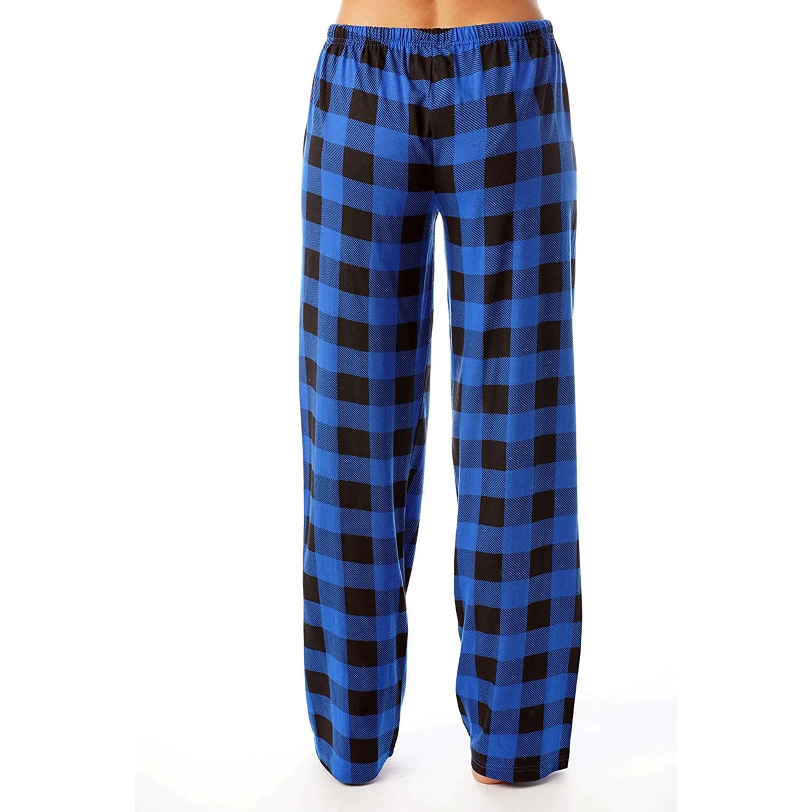 Frauen Weihnachten Pyjama Hosen Herbst Winter Plaid Gedruckt Hosen Mode Lässig Breite Bein Hosen Kleidung Streetwear.