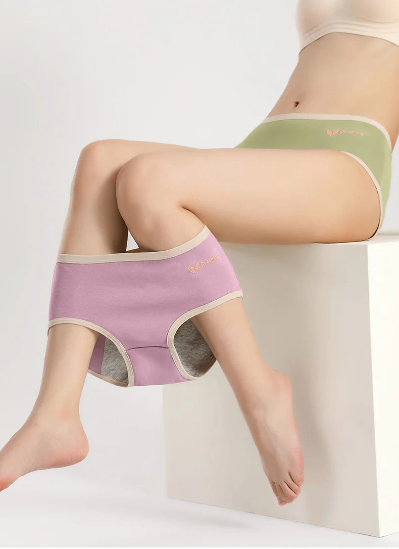 Menstrual Period Panties Women Cotton Plus Size Leakproof Period Underpants Breathable Female Waterproof Menstruation Breifs.