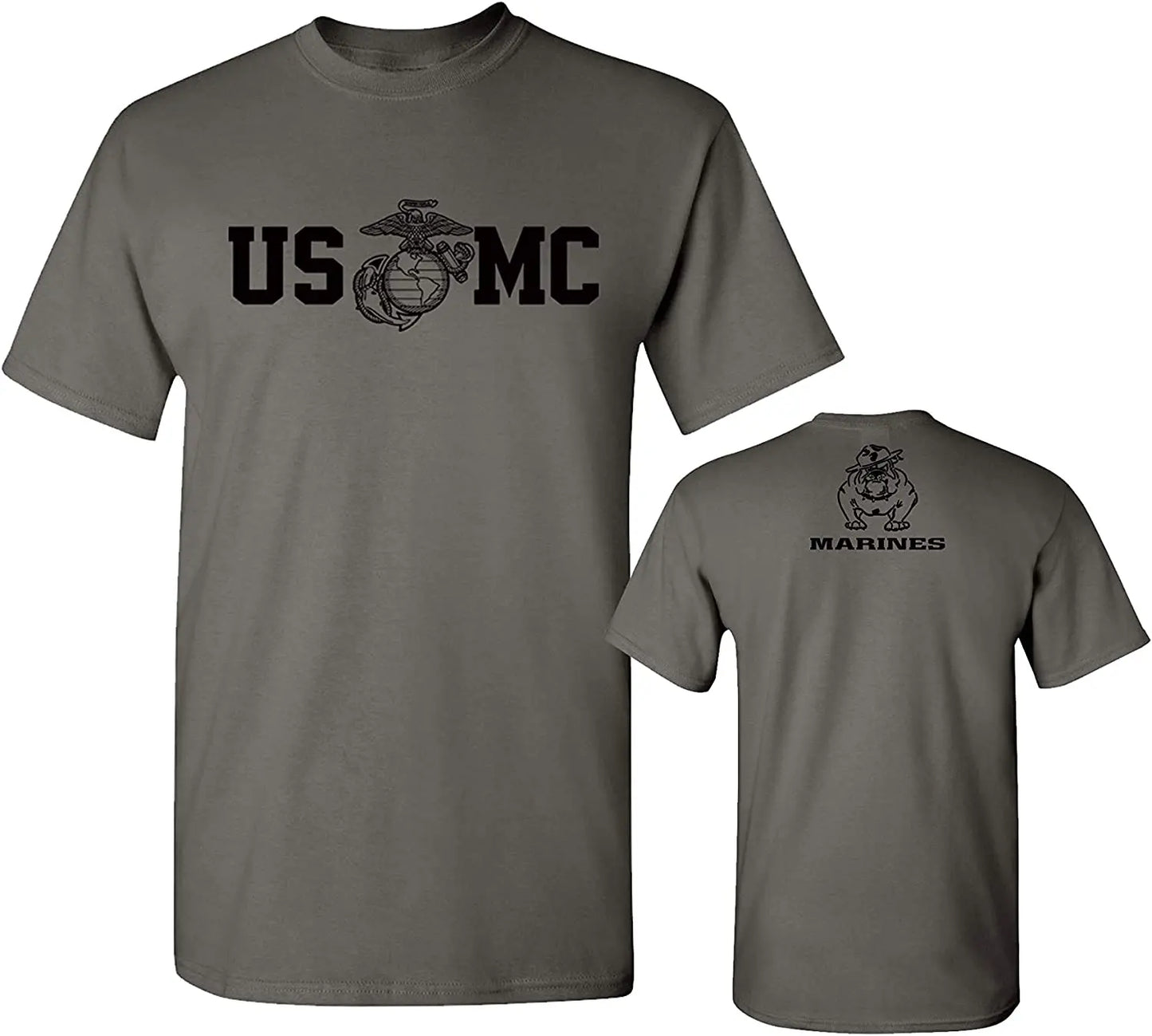 US Marine Corps Bull Dog USMC Military T-Shirt 100% Cotton O-Neck Summer Short Sleeve Casual Mens T-shirt Size S-3XL.